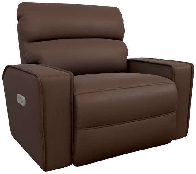 La-Z-Boy® Maddox Chestnut Power Reclining Chair and a Half with Headrest and Lumbar-0