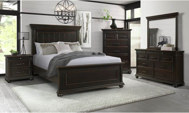 Slater Black Queen 5 Piece Bedroom Set