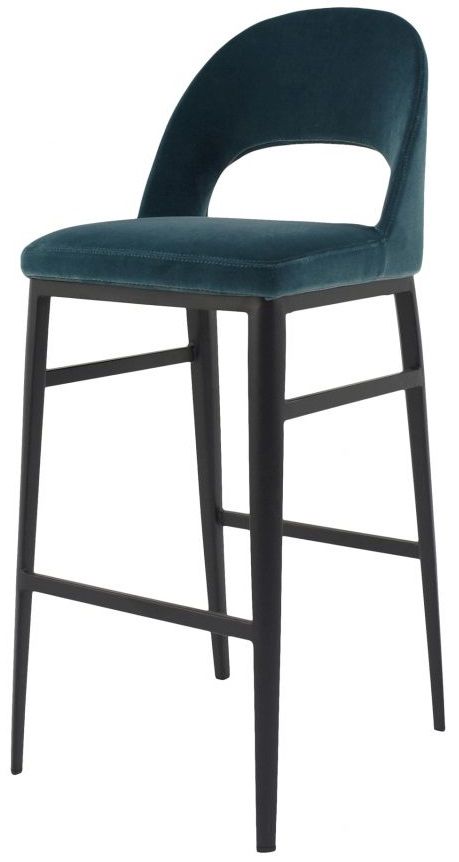 Moe's Home Collection Roger Teal Barstool-3