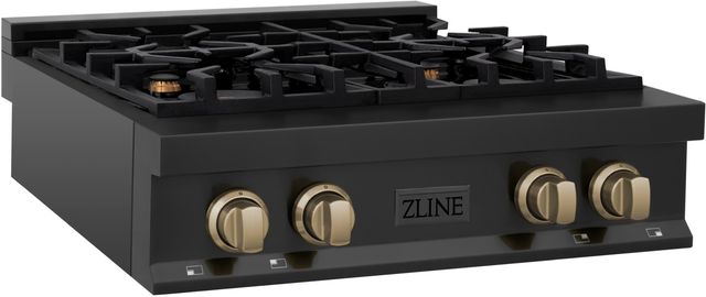 ZLINE Autograph Edition 30" Black Stainless Steel Gas Rangetop-1