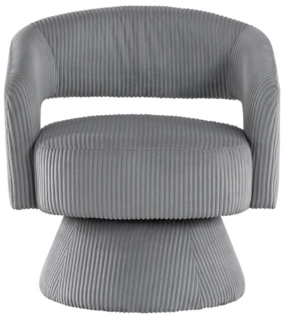 Homelegance® Upton Dark Gray Swivel Chair-2