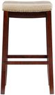 Linon Claridge Beige/Dark Brown Bar Stool-3