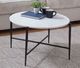 Steve Silver Co. Loxie White Cocktail Table with Black Base-1