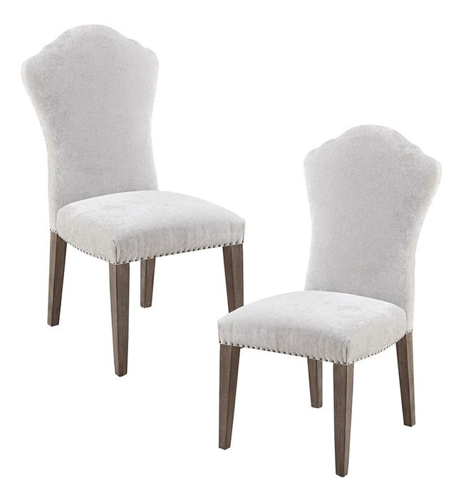 Olliix by Martha Stewart Tristan Set of 2 Light Grey Dining Chair Set-3