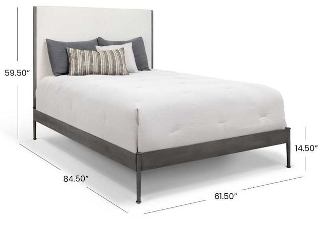 Wesley Allen Customizable Nile Queen Upholstered Panel Bed-2