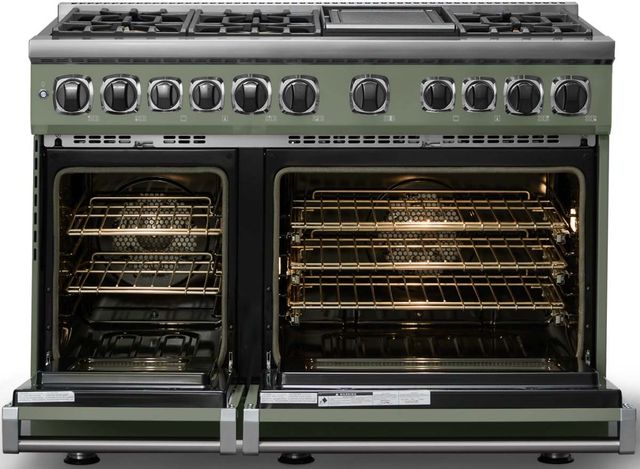 Viking® 7 Series 48'' Eucalyptus Pro Style Dual Fuel Range with Griddle-1
