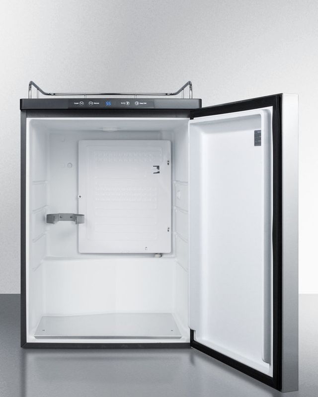 Summit® 5.6 Cu. Ft. Stainless Steel Beer Cooler/Kegerator-2
