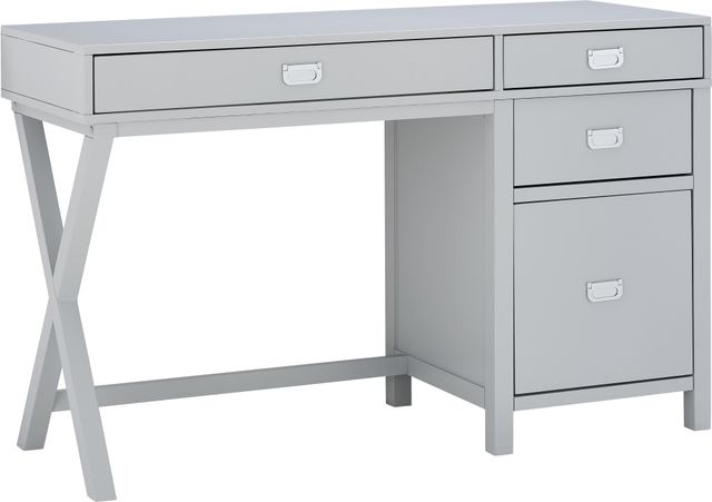 Linon Peggy Gray Side Storage Desk-0
