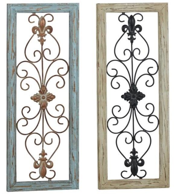 Deco Marche 2-Piece Scroll Arabesque Wall Decor Set-0