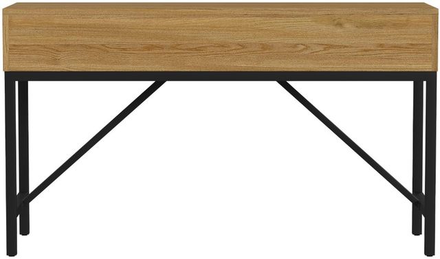 Intercon Newport Natural Oak Sofa Table with Black Base-4