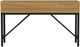 Intercon Newport Natural Oak Sofa Table with Black Base-4