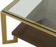Fairfield® Libby Langdon Cannon Glass Top Cocktail Table with Smoke Stone Base-4
