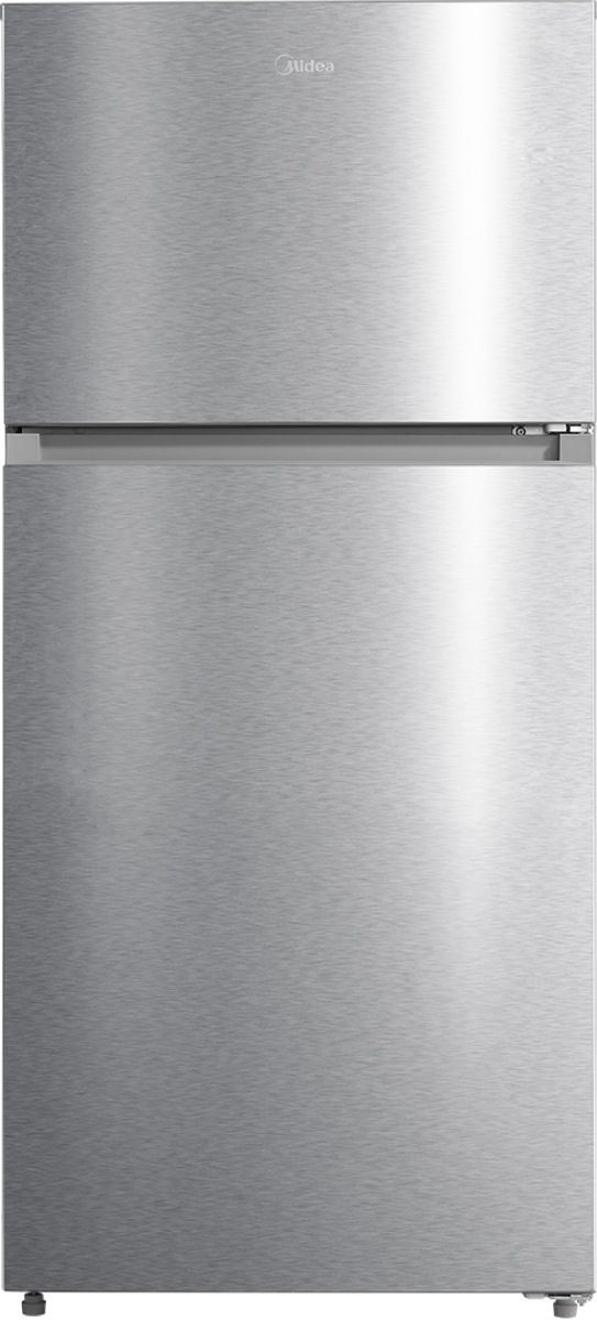 Midea 28" 14.2 Cu. Ft. Fingerprint Resistant Stainless Steel Garage Ready Counter Depth Top-Freezer Refrigerator-0