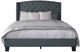 Fashion Bed Group Julia Grey Queen Upholstered Bed-2