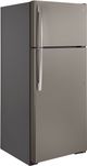 GE® 28" 17.5 Cu. Ft. Slate Top Freezer Refrigerator-3