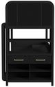 Elements International Ridgemont Black with Grain Youth Loft Bunk Bed-4