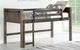 Donco Kids Barn Door Brushed Shadow Youth Twin Low Loft Bed-1