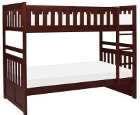 Mazin Furniture Rowe Cherry Twin/Twin Youth Bunk Bed-1