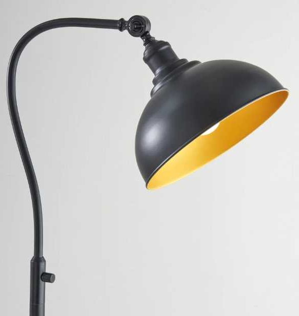 Adesso® Wallace Black Floor Lamp-2