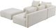 TOV Furniture Hangover 4-Piece Cream Performance Boucle Modular Chaise Sectional-5