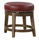 Homelegance® Westby Brown/Red Swivel Stool-0