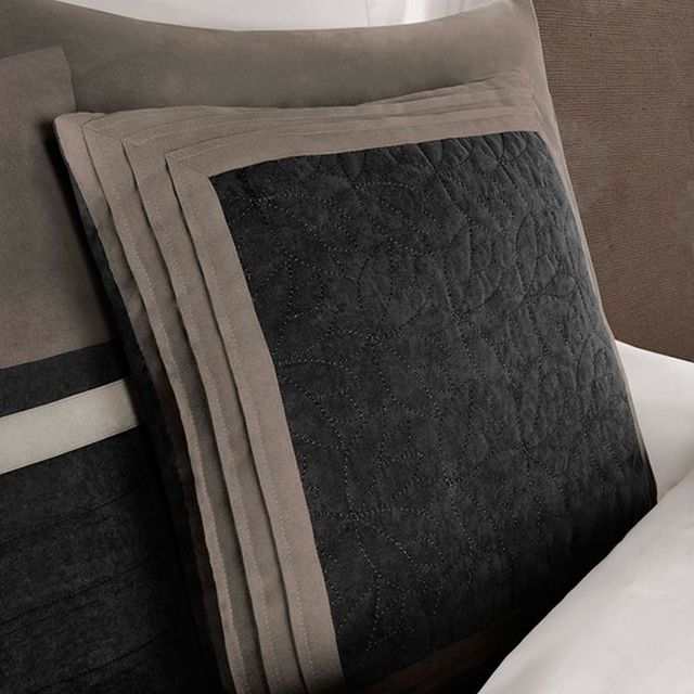 Olliix by Madison Park Black Full Palmer 7 Piece Comforter Set-3