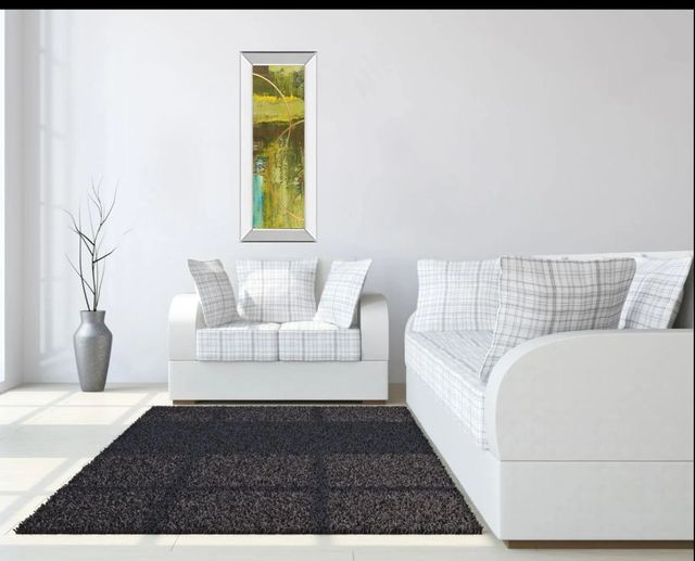 Classy Art Aller Chartreuse II by Patrick St. Germain Mirror Framed Wall Art-2