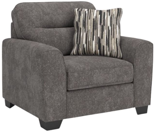 Benchcraft® Olten Graphite Chair and a Half-0