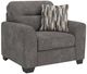 Benchcraft® Olten Graphite Chair and a Half-0