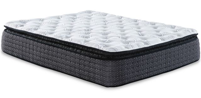 Sierra Sleep® by Ashley® Limited Edition 2-Piece 12" Hybrid Pillow Top and Good Adjustable Base California King Mattress Set-1