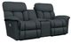 La-Z-Boy® Mateo Indigo Power Wall Reclining Loveseat with Console and Headrest-0