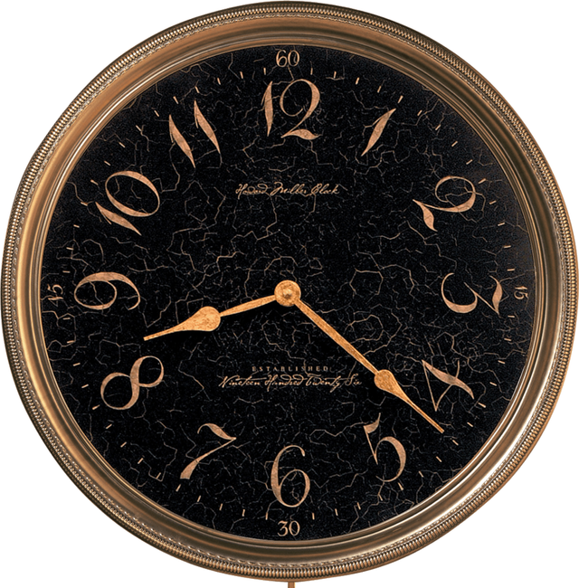 Howard Miller® Paris Night Antique Brass Wall Clock-1