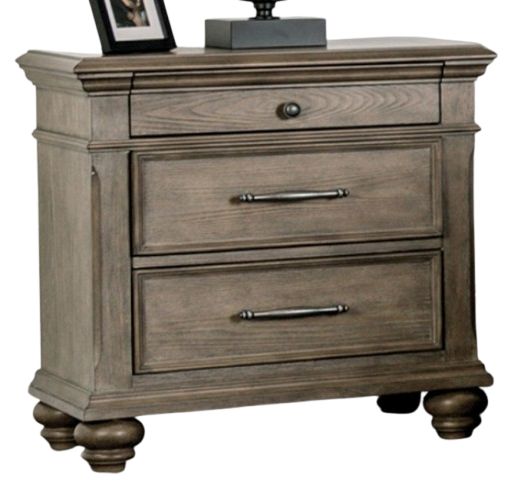 Furniture of America® Philomath Aged Oak Nightstand-0
