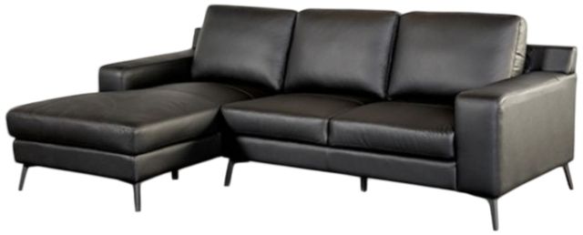 Furniture of America® Stordal Black Sectional with Left Chaise-0