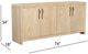 Bassett Mirror Trifecta Beige Server-4
