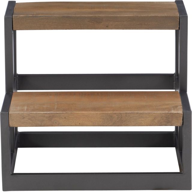 Powell® Blythe Natural/Pewter Bed Steps-1