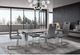 Mazin Furniture Porfirio Glass Top Dining Table with Silver Legs-3
