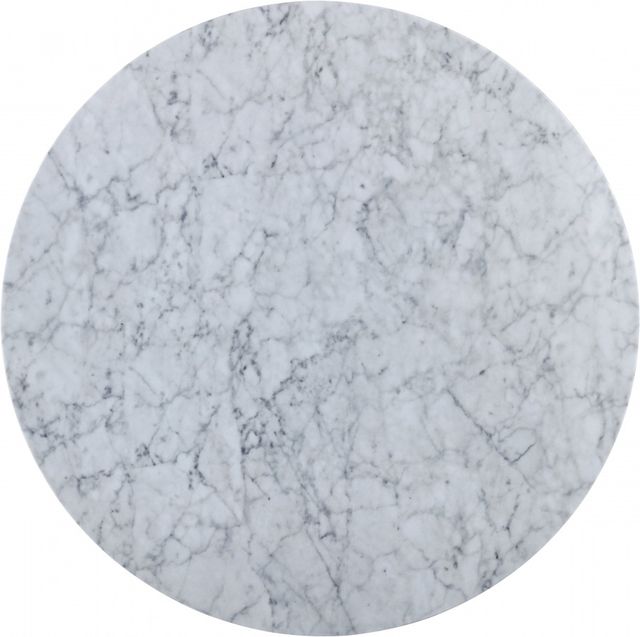 Meridian Furniture Omni White Faux Marble Dining Table-2