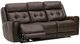 Liberty Furniture Carrington Dark Brown Leather Triple Zero Gravity Power Reclining Sofa-0