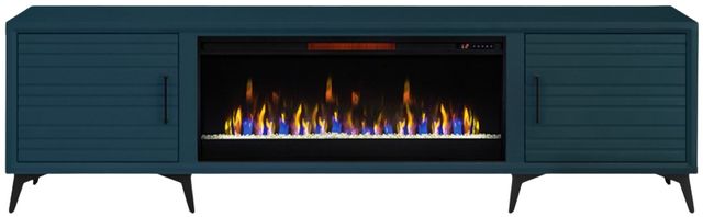 Legends Home RealCozy Malibu Blue 95" Fireplace Console