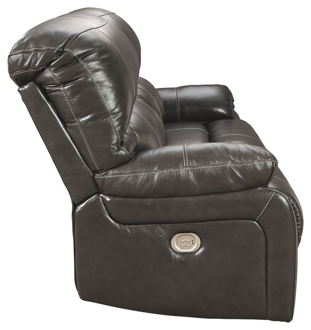 Signature Design by Ashley® Hallstrung Gray Reclining Power Sofa-2