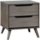 Furniture of America® Lennart Gray Nightstand-0