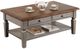 Winners Only® Barnwell Brown Top Coffee Table with Gray Base-1