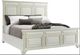 Elements International Calloway 4-Piece Antique White Queen Panel Bedroom Set-1