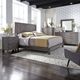 Liberty Furniture Modern Farmhouse 4-Piece Dusty Charcoal Queen Platform Bed Set-5
