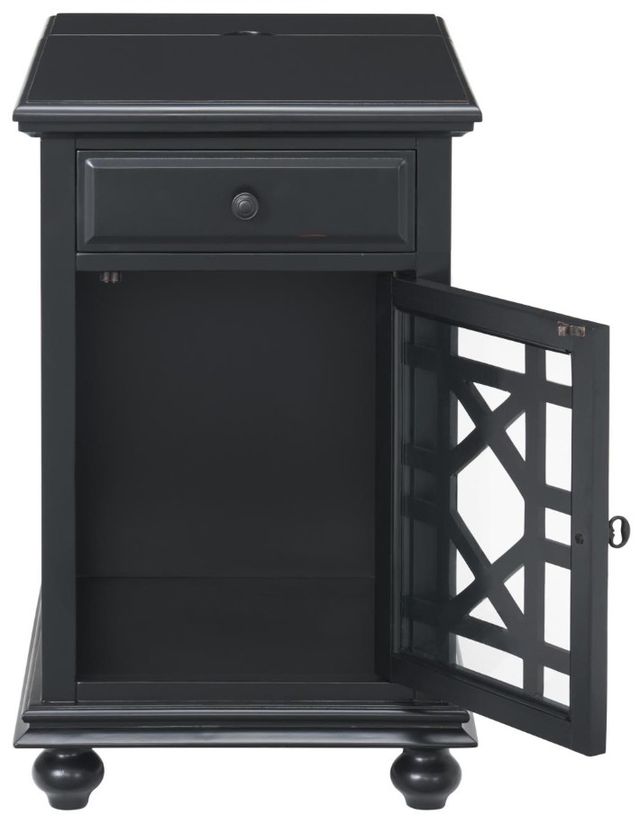 Martin Svensson Elegant Antique Black Chairside Table-3