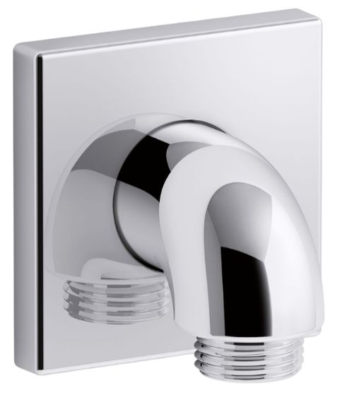 KOHLER® Loure® Polished Chrome Wall-Mount Supply Elbow with Check Valve-0