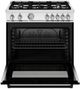 Bertazzoni Master Series 36" Nero Matt Pro Style Gas Range-1