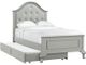 Elements International Jesse Gray Full Panel Bed with Trundle-0