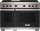 Wolf® 48" Black Pro Style Dual Fuel Range-0